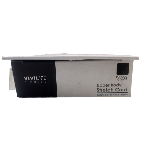3/$20 Vivilife Fitness Upper Body Stretch Cord Black Medium Resistance Active - Picture 5 of 9